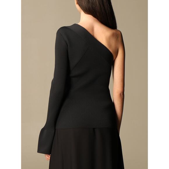 THEORY Stretch ribbed Theory One-Shoulder Sweater Size Petite NWOT - Picture 5 of 14